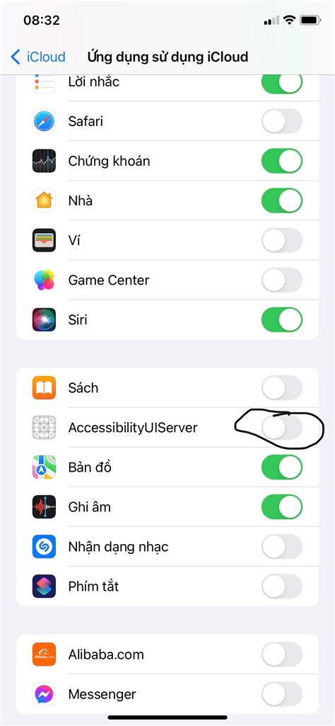 Click the Admin checkbox. . Accessibility ui server icloud